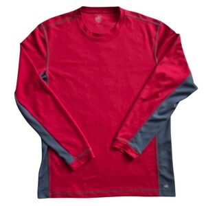 Alo Yoga CoolFit Small Red and Gray Athletic Performance Shirt